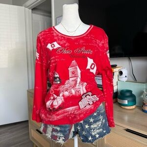 p michael ohio state university quarter sleeve tee